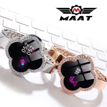 

Wholesale Slim Women Ladies Smart Watch Blood Pressure Heart Rate Monitor Fitness Tracker Bling Watches Bangle Sport Wristband