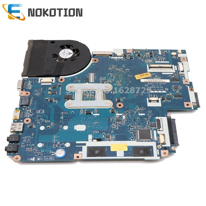 NOKOTION MBPTQ02001 MBNA102001 LA-5912P для acer aspire 5551 5552 5551G 5552G PC материнская плата совместима с LA-5911P бесплатным процессором