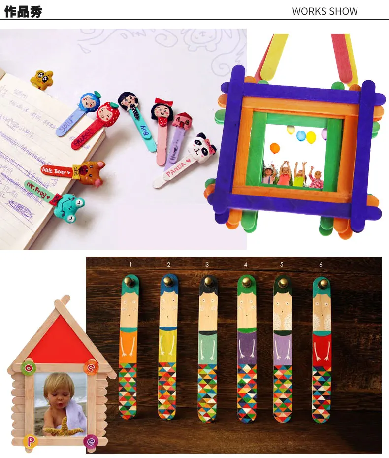 Xi'an Kindergarten for Making Paper Sticks DIY Housing Ice Cream Handmade Assembling Putty Class Material Non