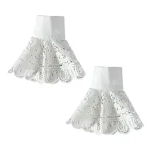 Корейские винтажные съемные расклешенные рукава Ложные манжеты выдалбливают Вышивка цветочные кружева Лолита вязаный свитер декоративный браслет