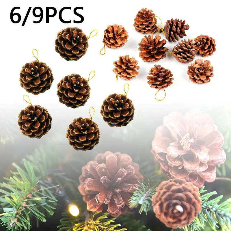 Pinecone набор Рождественская елка кулон украшения Домашнее украшение ремесла флорист