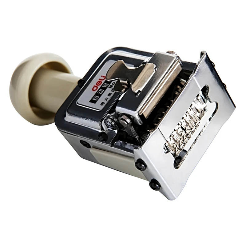 Deli Máquina de Numeração Automática Heavy Duty 315 Bits Roda Página de Data Carimbo de Negócios para o Banco do Escritório Financeiro 75067515 - Imagem 2