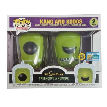 

Funko POP The Simpsons Glow In The Dark Cartoon Anime Treehouse of Horror Kang and Kodos Vinyl Action Figures Model Hot Toys