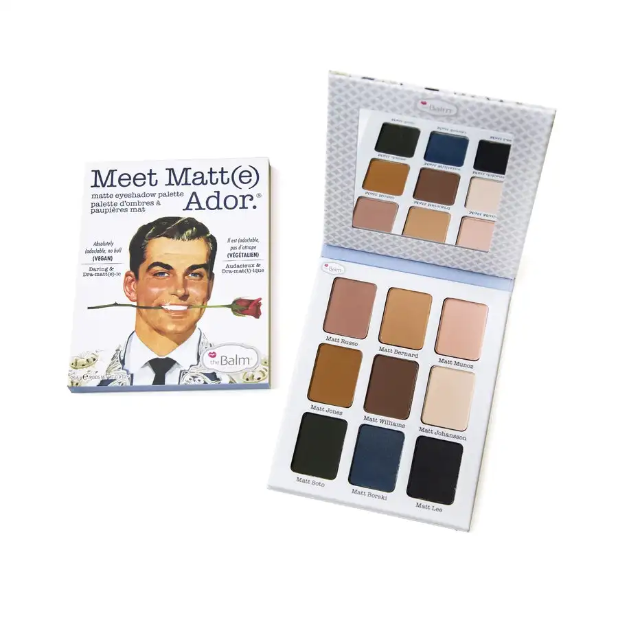 9 Colors Matte Eyeshadow Palette Highly Pigmented Long Lasting Matte Nude Shimmer Eyeshadow Pallet Makeup Palette