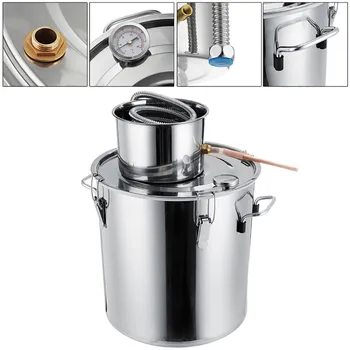

3GAL/5GAL/8GAL Distiller Alcohol Stainless Steel DIY Home Water Wine Making Essential Oil Brewing Kit