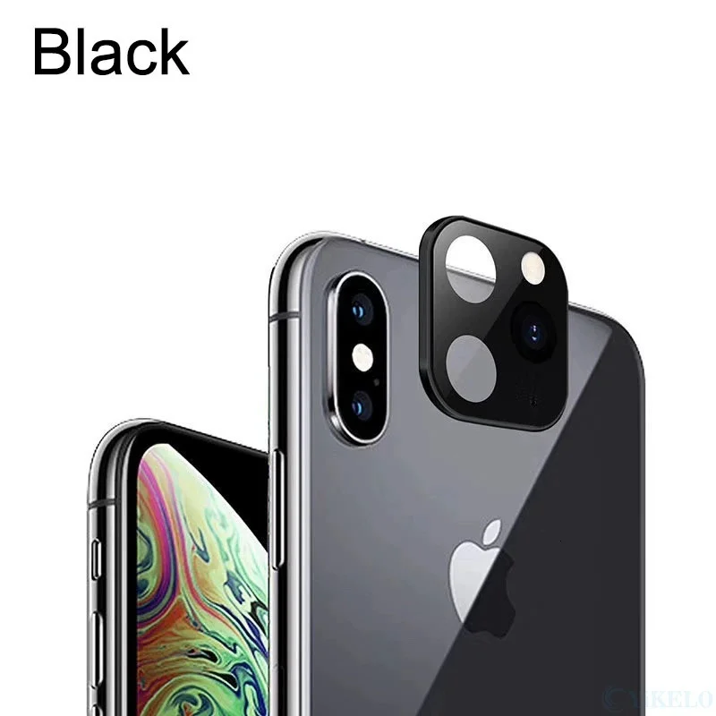 Металлический алюминиевый объектив камеры для замены секунд для iPhone 11 Pro Max Защитная кольцевая крышка для iPhone X XS MAX Защитная крышка для камеры