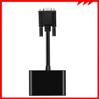 

2-in-1 VGA to HDMI VGA Adapter Converter Splitter in HDMI&VGA out Simultaneously practical converters