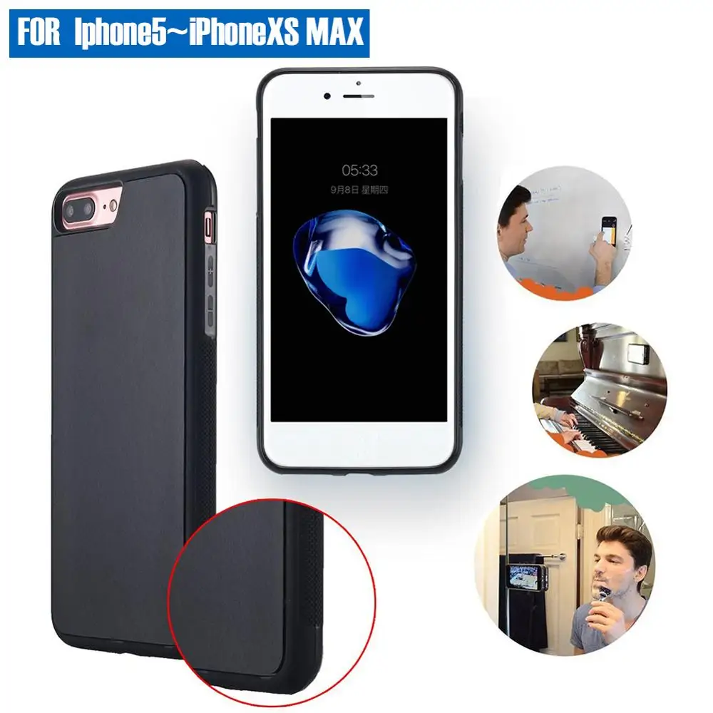 

Anti-gravity Nano-adsorption Case For iPhone5/6/7/7Plus/8P/X/XS/XS Max For Anywhere Anti-fall Protective Cover Creative Shell