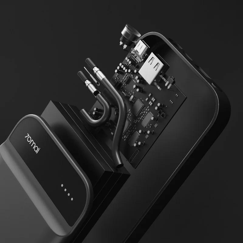 Cena Xiaomi 70mai urządzenie do awaryjnego uruchamiania Auto Accessorie Booster Batterie Voiture 70 mai 12v samochodowy powerbank 11100mah rozruchowy wzmacniacz do samochodu