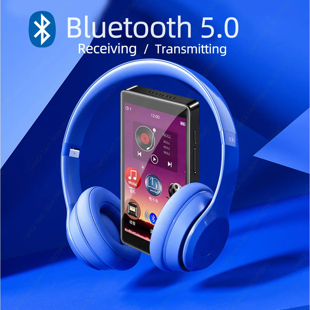 RUIZU H1 полный сенсорный Экран MP3 плеер Bluetooth 8 Гб музыкальный с Встроенный динамик
