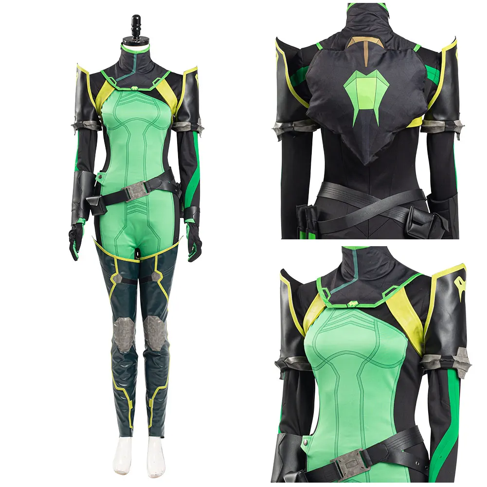 Di Trasporto Del Nuovo Gioco Cosplay Valorant Viper Cosplay Costume Delle Donne Della Tuta Del Pagliaccetto Del Vestito Di Halloween Di Carnevale Outf