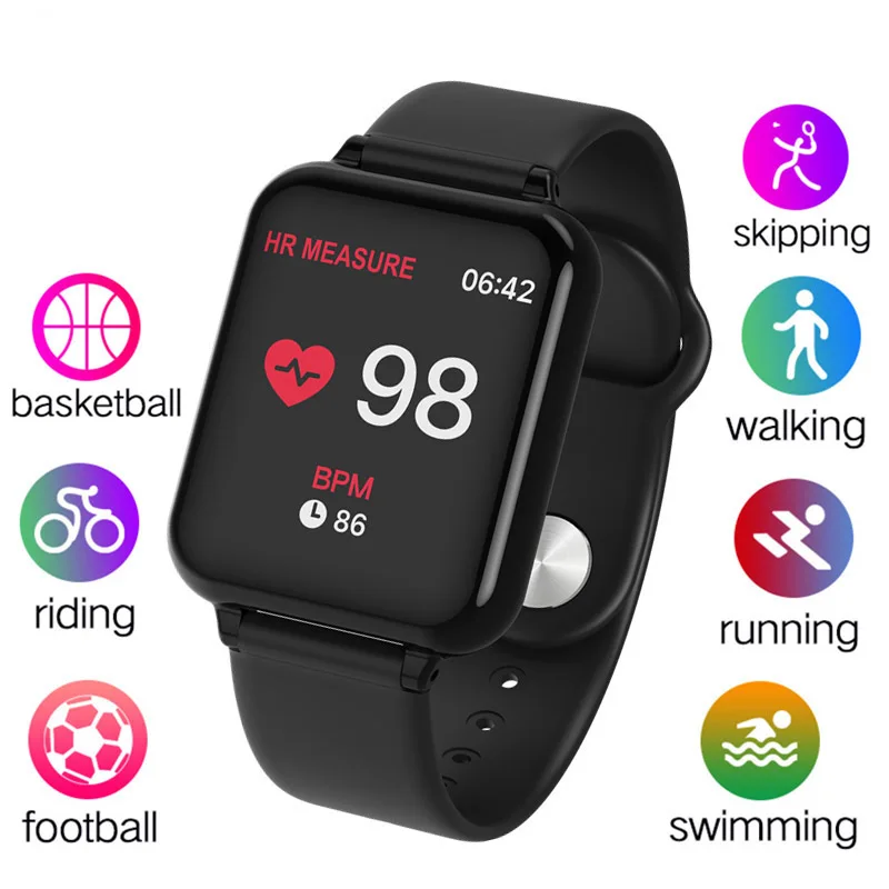 

Maxinrytec B57 Women Smart Watch Man Waterproof Sports For Iphone Smartwatch Heart Rate Monitor Blood Pressure Functions pk iwo