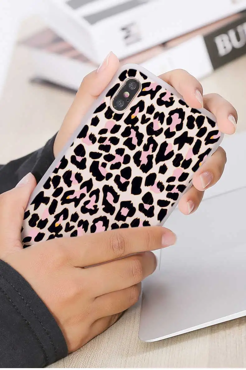 Модная мягкая термополиуретановая крышка-чехол для Coque Xiaomi Redmi 4X 4A 6A 7a Y3 K20 5 Plus Note 8 iPhone 7 6 Plus 5 iPad Pro с леопардовым принтом