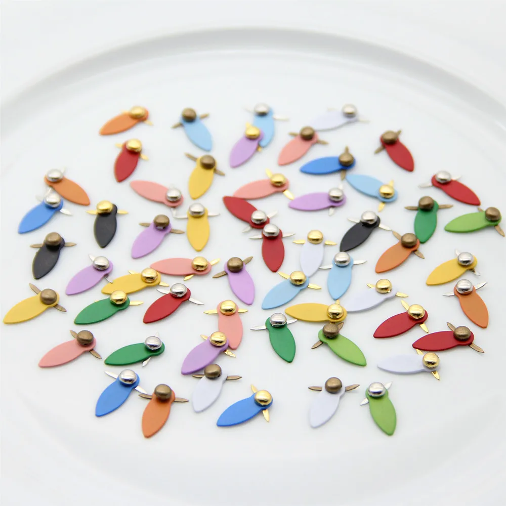 Metal Brads 30pc 4.5mm 30pc Rotating Buttons Photo Album Frame Locks Scrapbooking Embellishment Fastener DIY Craft
