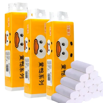 

QIC 14PCS Rolling Papers Toliet Paper Bulk 4Ply Thicken Disposable Paper Towels Skin-friendly Toilet Paper Roll