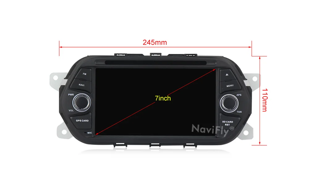 Excellent NaviFly Android 9.1 car multimedia player for Fiat Tipo Egea 2015 2016 2017 DVD GPS Navigation Wifi Quad Core 2G RAM 32G ROM Map 4