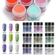 1 Набор окунутых порошки для ногтей, градиентные французские ногти, натуральный цвет, голографический блеск, без лампы, для лечения Ногтей, украшения