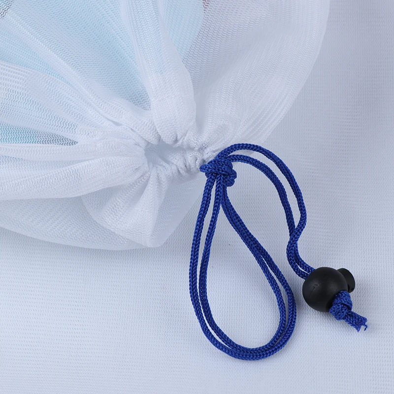 Shopping Bags Hot Sale Reusable Produce Bags Cotton Vegetable Bags Mesh Drawstring Home Kitchen Fruit&Vegetable Handbag Net