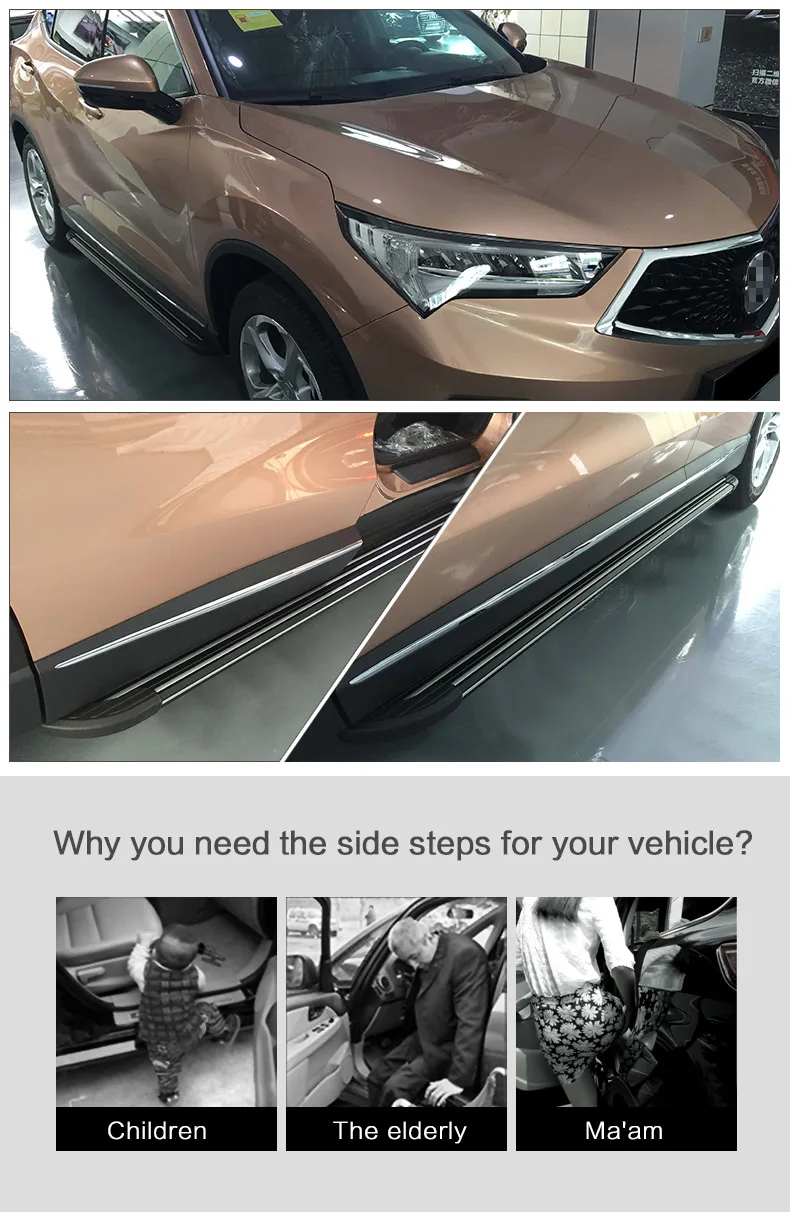 Боковая ступенчатая Беговая доска для Acura RDX до CDX, высокое качество, сверхмощный