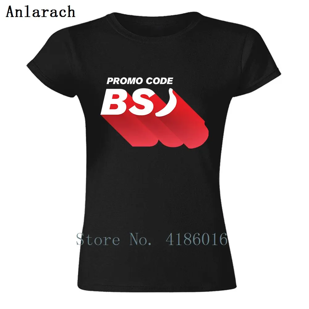 Funny Casual Tshirt For Promo Code Bsj Clothes T-Shirt O-Neck Cool Short Sleeved Women T Shirt S-XL Design Tops | Женская одежда