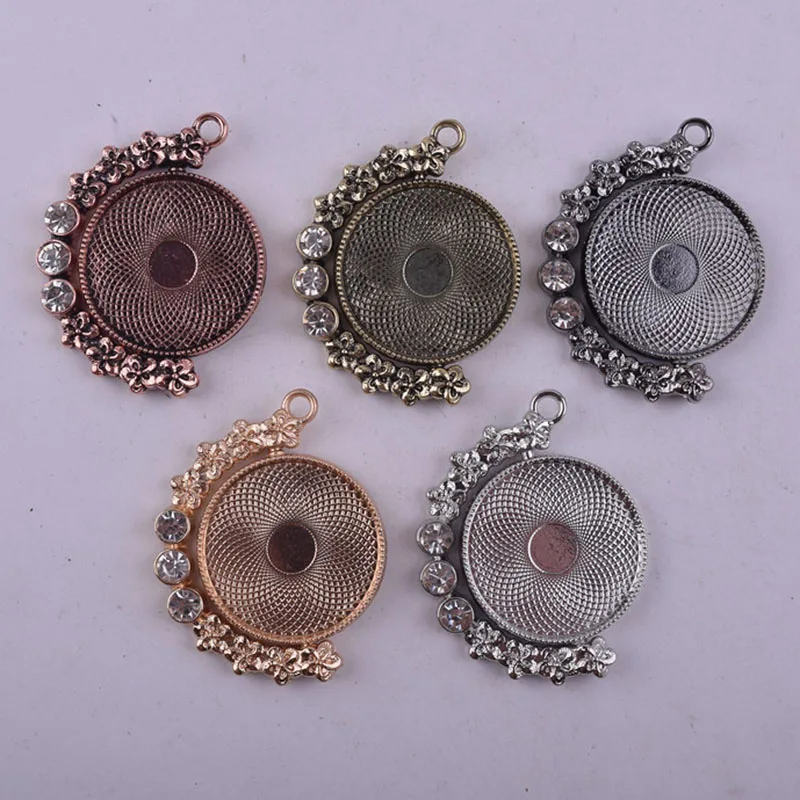 Двусторонняя вращающаяся подставка Размером 25 мм круглое ожерелье цепочка на