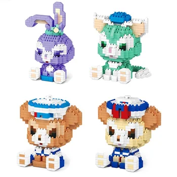 

260pcs Disney Duffy Stellar Loussier Cartoon Mini Micro Diamond Particles Assembled Toy Building Blocks for children toys