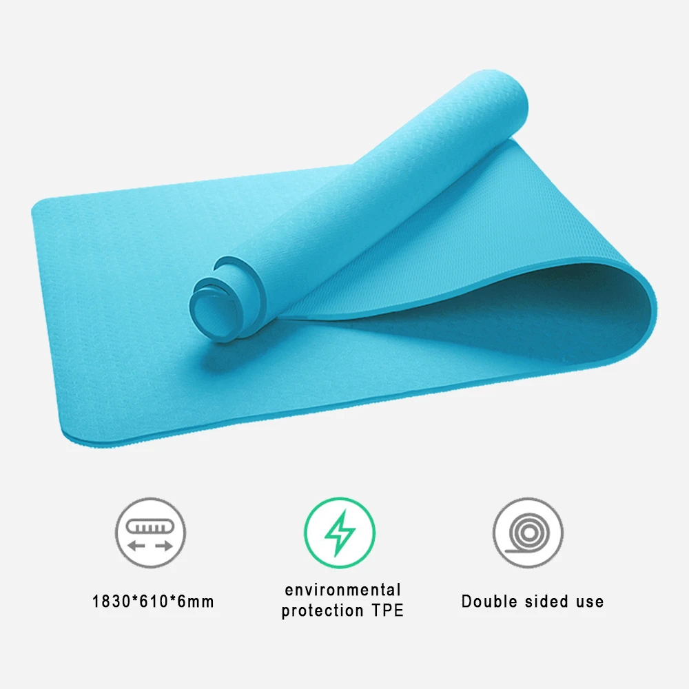 Body Line Guide Line TPE Yoga Mat Non-Slip Odorless For Beginner Environmental Fitness Gymnastics Mats Portable Carry With Gift Body Line Guide Line TPE Yoga Mat Non-Slip Odorless For Beginner Environmental Fitness Gymnastics Mats Portable Carry With Gift