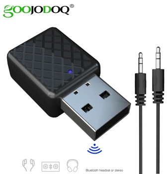 

For 3.5mm Aux Adapter For Home Stereo System Headphones Car MP3 PC TV 2 in 1 Bluetooth 5.0 Audio Transmitter Receiver Adapter