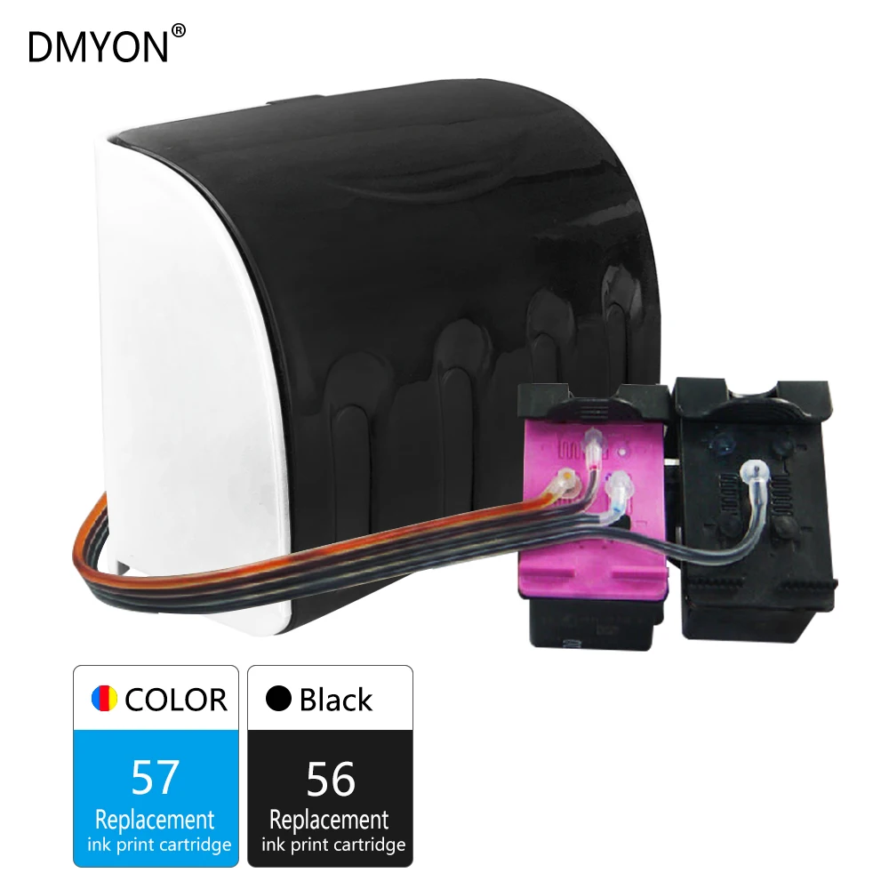 Сменные чернила DMYON 57 56 СНПЧ для принтера Hp Deskjet 450 450cbi 450ci 450wbt F4140 F4180 5150 5550 5652 5655 |