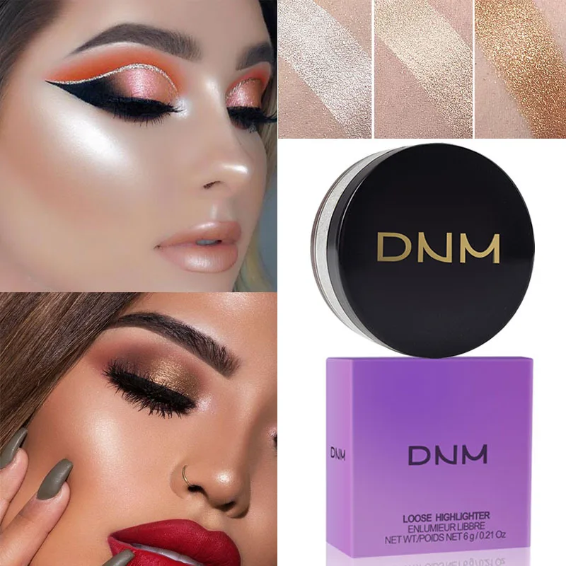 

Waterproof Brighten Skin Oil-control Loose Powder Highlighter Powder Face Makeup Loose Cosmetics Professional Highlight