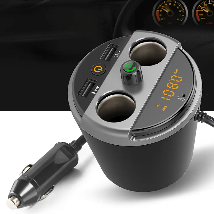 gray 401e держатель чашки автомобильный fm-передатчик Bluetooth Автомобильный MP3-плеер радио трансмиссор аудио fm-модулятор зарядное устройство usb-комплекты - Формат цифровых медиаданных: gray
