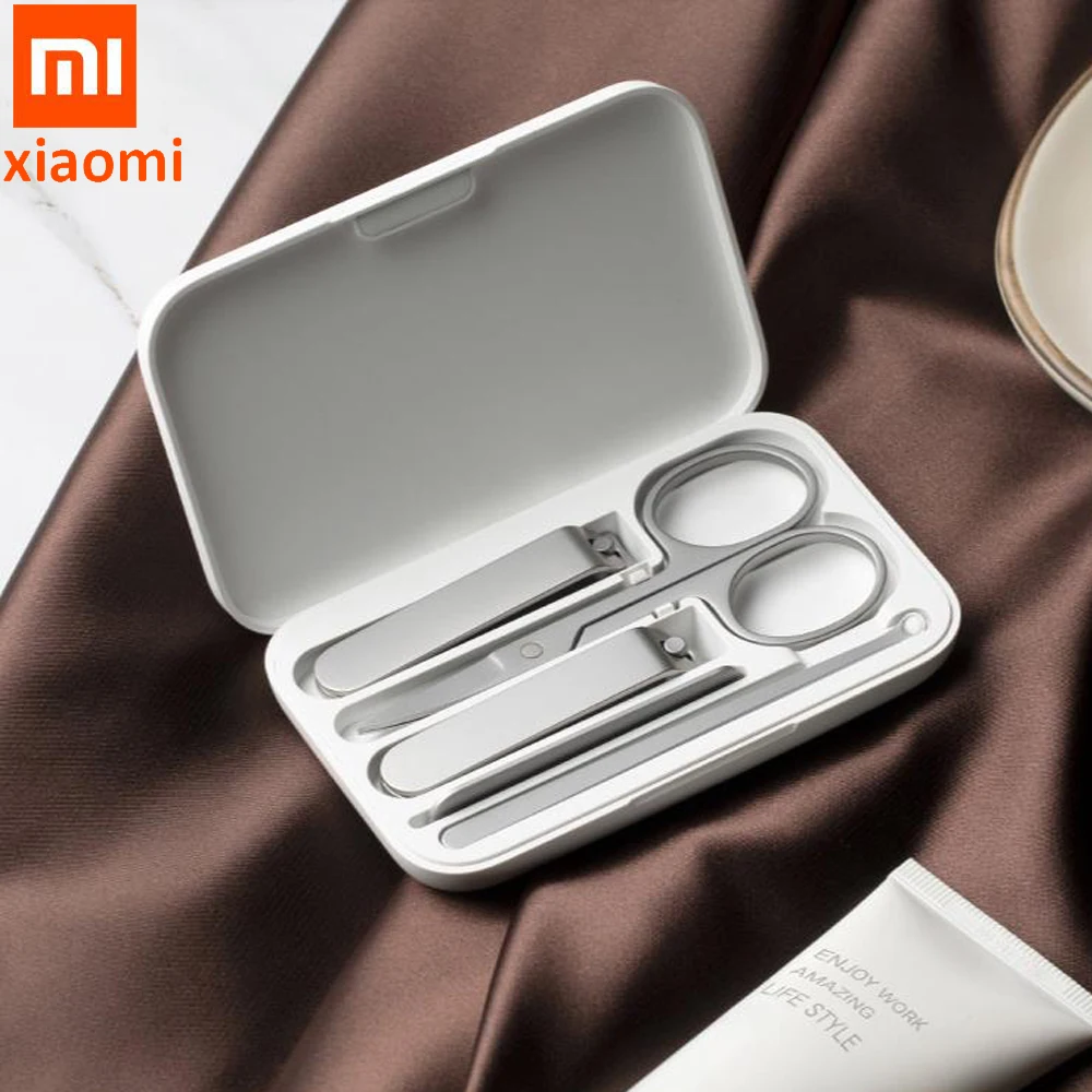 Original Xiaomi Mijia Nail Clippers Set 5pcs Stainless Manicure
