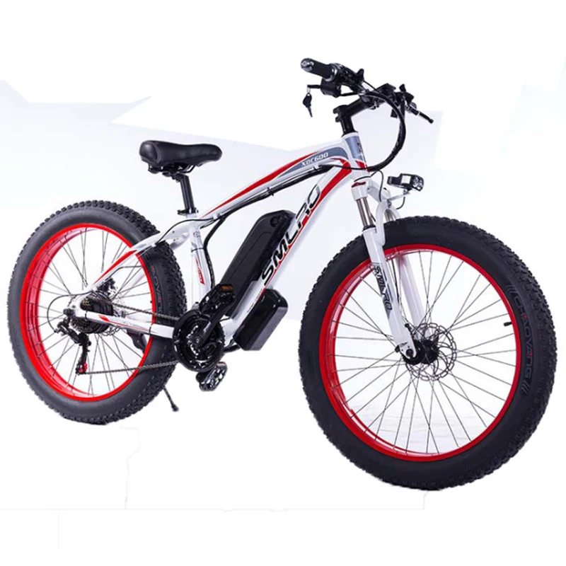 Литиевый велосипед Snowfield XDC600(27 скоростей) 350 Вт Мощный 26 Дюймов 48 В литиевая батарея пляжный Электрический велосипед дисковый тормоз избранный