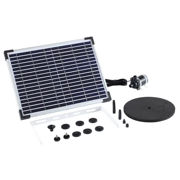 

Solar Fountain for Bird Bath, Solar Water Fountain Pump, Free Standing Solar Panel Solar Water Pump Power Panel Kit