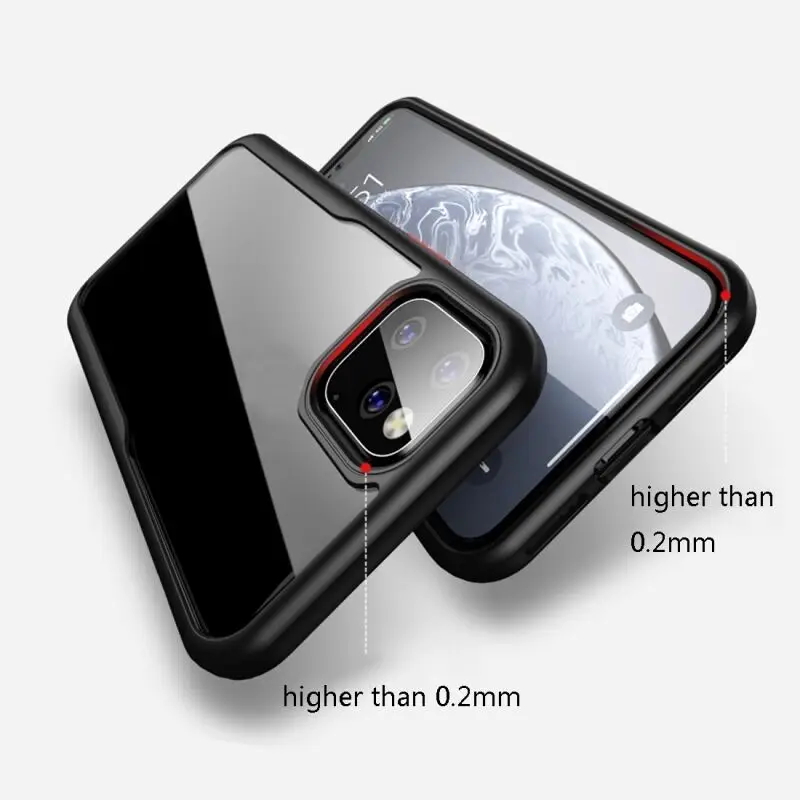 50 шт для iPhone 11 Pro Max чехол TPU бампер прозрачная задняя крышка для iPhone 11 Pro защитный чехол для iPhone 11 анти-падение