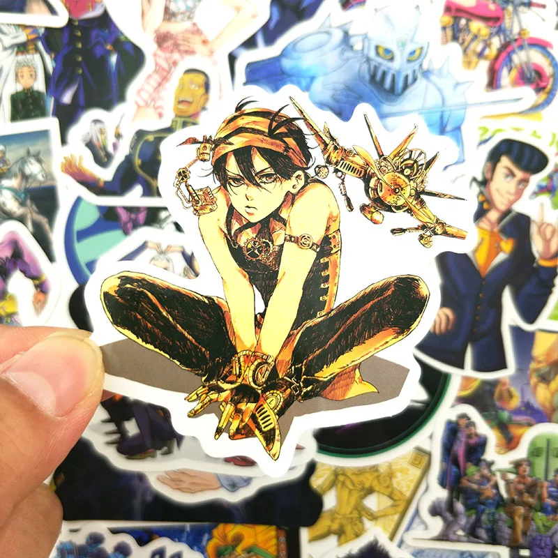 50 шт./компл. аниме Jojos Необычные наклейки на тему путешествий для ...