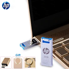 Металлический Мини USB флеш-накопитель hp V295W, память 64 ГБ, 32 ГБ, 16 ГБ, флеш-накопитель, водонепроницаемый, ударопрочный, пыленепроницаемый, для планшета, ПК, смартфона