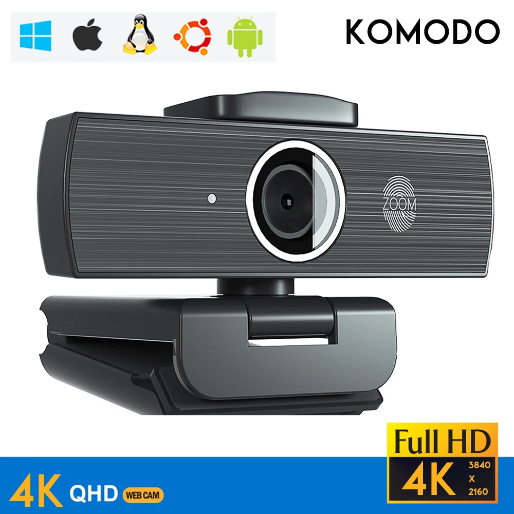 Веб-камера с HD-датчиком и автофокусом 4K | Компьютеры офис