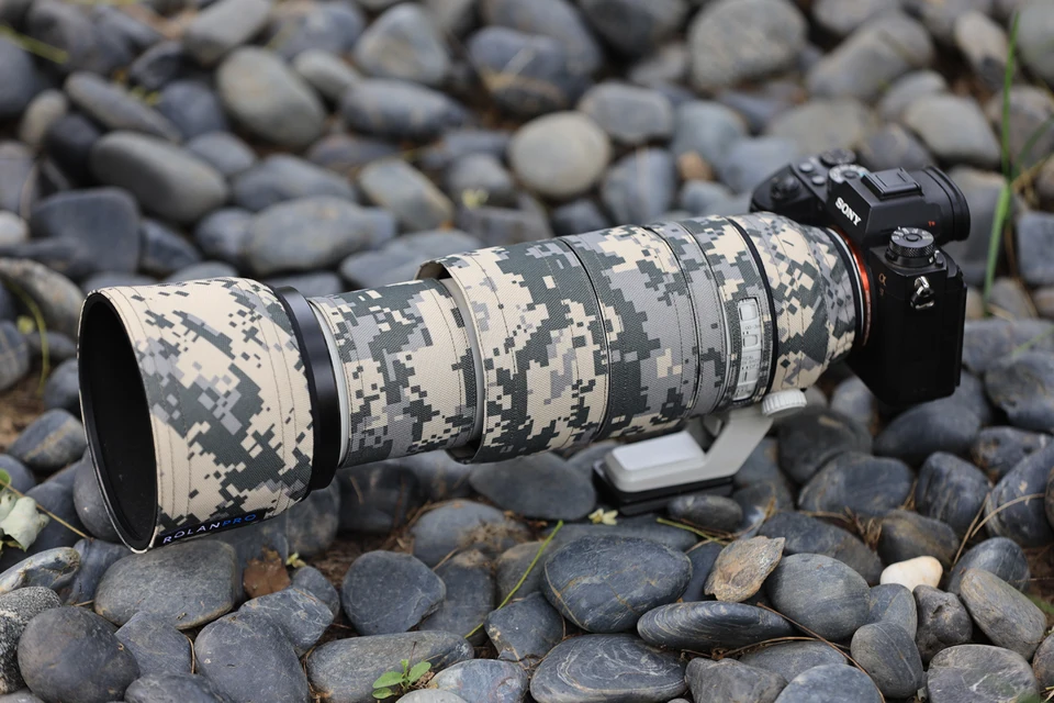 Waterproof Lens Coat Camouflage Lens Cover For Sony FE 100-400mm GM Lens - Waterproof Protective Coat With 1.4x TC Compatibility Camera Lens Cover