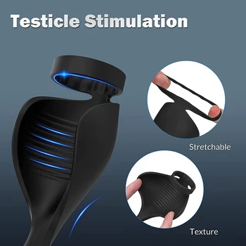 9 Speeds Butt Plug Prostate Massager with Remote Testicle Stimulation P-spot Relaxation Treatments Pleasure Massage Instrument 5