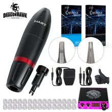 Professional Tattoo Kits Rotary Pen Machine Guns Permanent Makeup Machine Power Supply Cartridge Needles