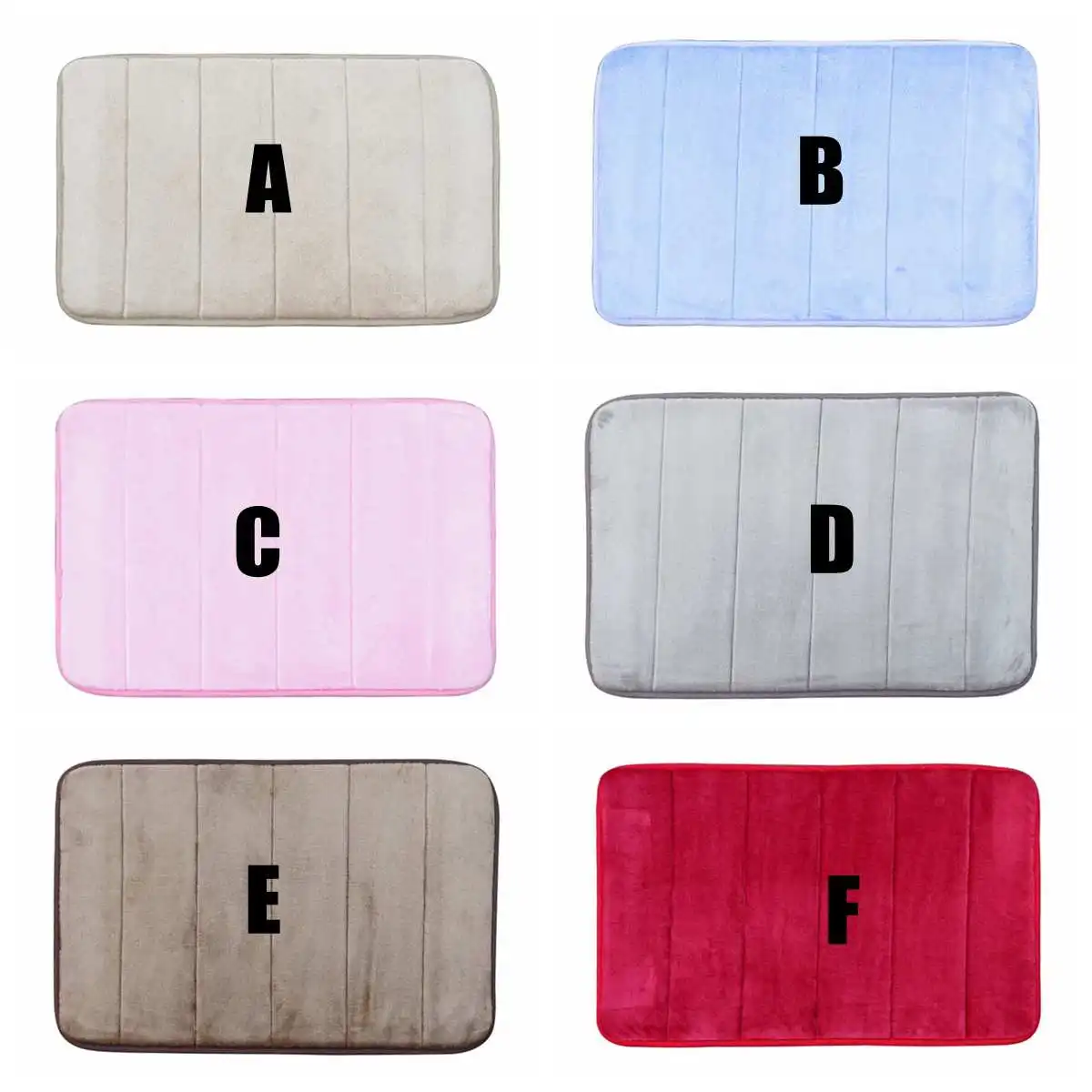 60x40 см уплотненный коралловый ковер короткий Vel. vetVertical нескользящий задний ковер мягкий коврик для ванной комнаты памяти пенный ванный коврик дверь кухня Ru