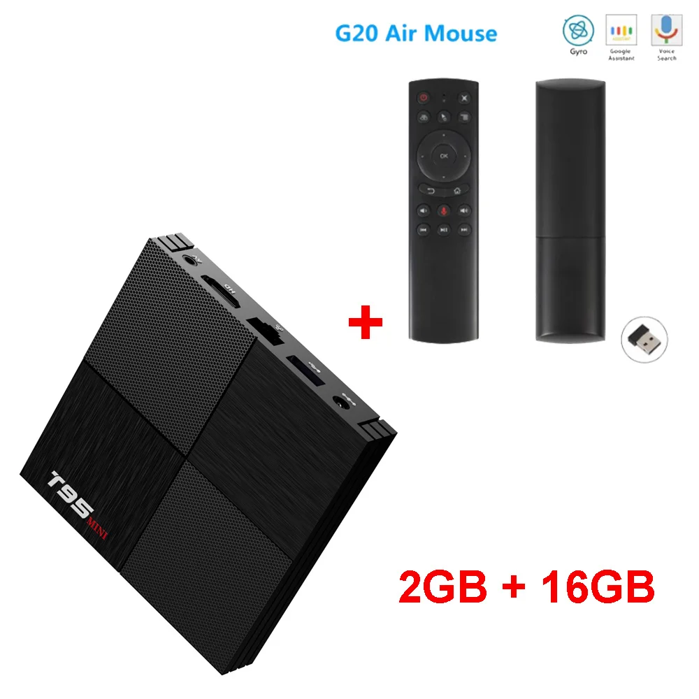 2GB16GB add G20 T95 Мини Смарт ТВ приставка Android 9,0 H6 четырехъядерный Cortex-A53 приставка 2 Гб ОЗУ 16 Гб EMMC 6K HD поддерживает YouTube медиаплеер - Цвет: 2GB16GB add G20