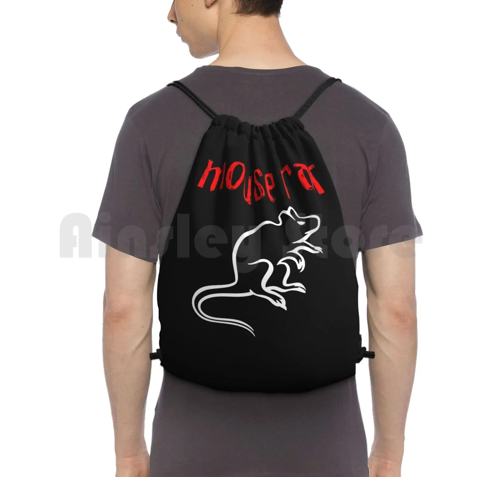 

Mouse Rat Backpack Drawstring Bag Riding Climbing Gym Bag Mouse Rat Mouse Rat Parks Rec Parks And Rec Recreation Andy April