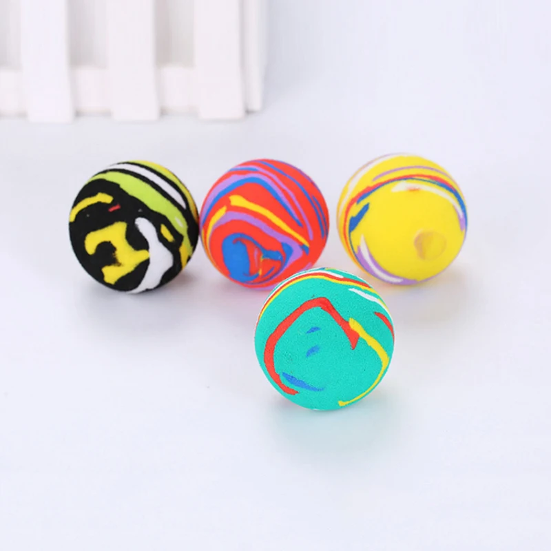 Hot Sale Self Hi Toy Ball Foam Ball Pet Toy Cat Multicolor Ball For Fetch Training Chewing And Teething Random Color Size