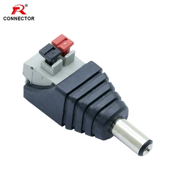 

50pcs DC Power Connector, Male Plug 5.5X 2.1mm
