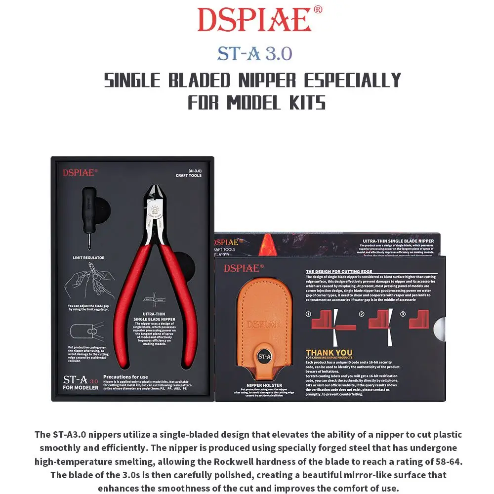 DSPIAE ST A Single Blade Nipper 3 0 Craft Tools|Набор инструментов для моделирования| |