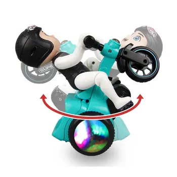 

Rotating With The Music To Attract The Attention Of Children Stunt Tricycle With Light Music Children's Electric Toys