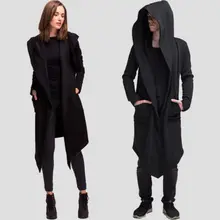 Goocheer новейший Тренч унисекс зимнее теплое длинное пальто Модная Готическая ветровка для мужчин и женщин кардиган ниндзя пальто