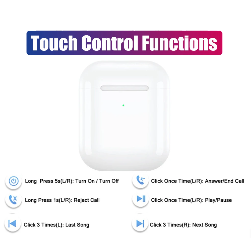 Беспроводные bluetooth наушники i9000 TWS Smart Touch sensor Bluetooth 5,0, наушники, Беспроводная зарядка, гарнитура, бас Super PK I200